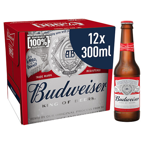 407908.jpg Budweiser Limited Edition Beer 300ml x 12 - Image 1