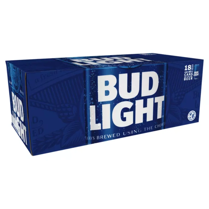 Bud Light Beer Can 18 x 440ml - Image 1