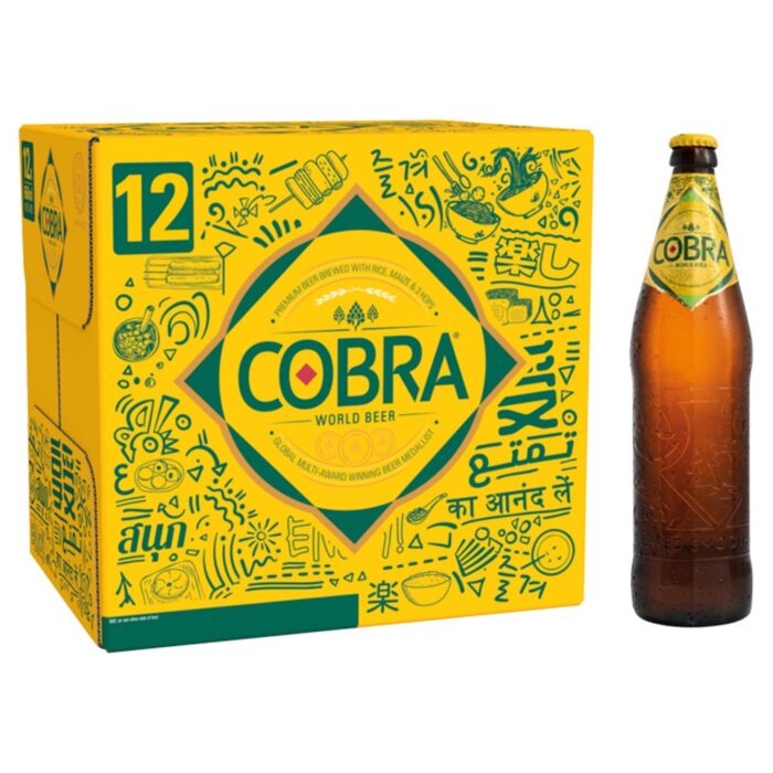 Cobra Premium World Lager Beer Bottle 12 x 660ml - Image 1