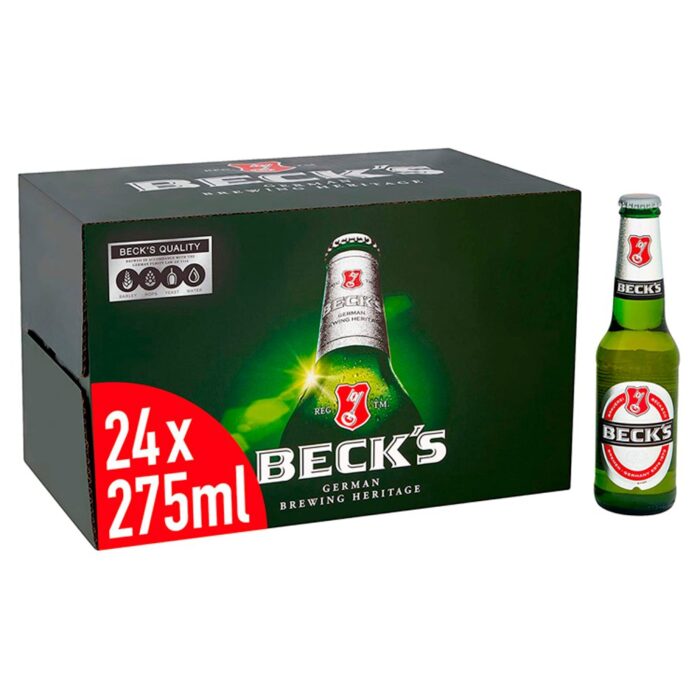 Beck's Beer Bottle 24 x 275ml - Image 1