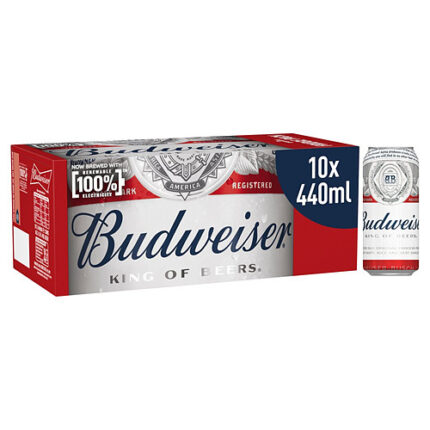 Budweiser Limited Edition Beer 440ml x 10