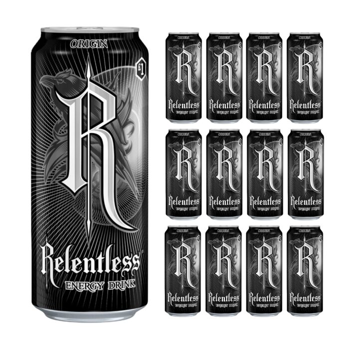 Relentless Origin Energy Drink PMP Cans 500ml x 12 - Image 1