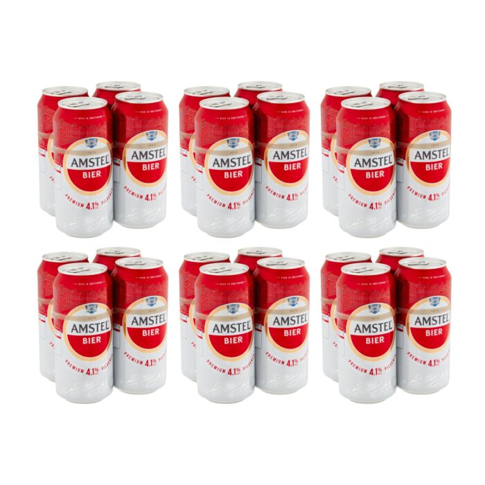 Amstel Lager Beer Can 4 x 440ml - Image 1