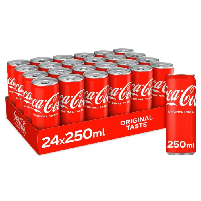 Coca-Cola Original Taste 250ml x 24 - Image 1