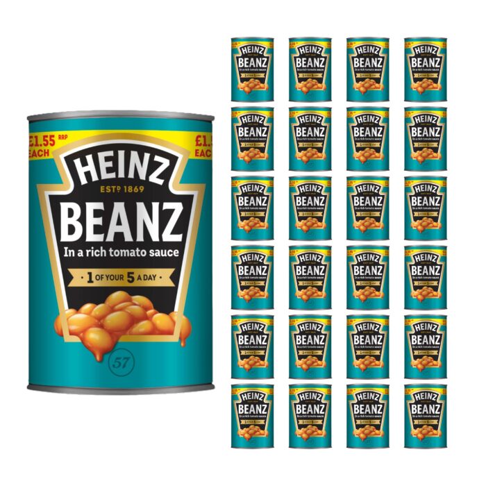 Heinz Baked Beans in a Rich Tomato Sauce PMP 415g - Image 1