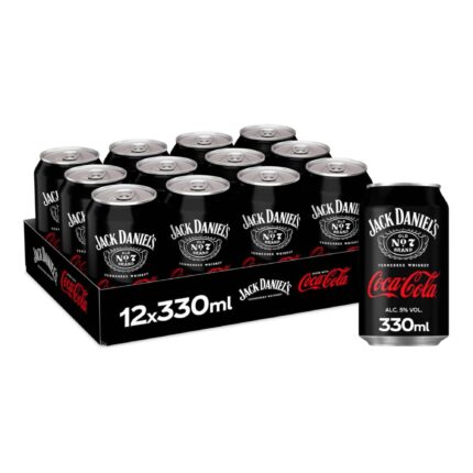 Jack Daniel's and Coca-Cola Can 12 x 330ml