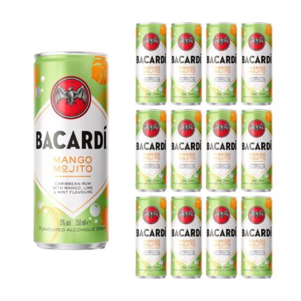 BACARDÍ Mango Mojito Premix Rum Cocktail 12 x 250ml