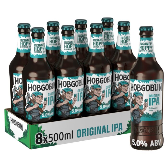 Hobgoblin IPA Ale Beer Bottle 8 x 500ml - Image 1