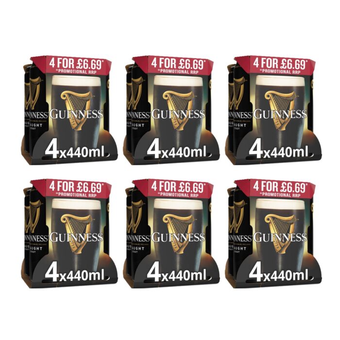 Guinness Draught In Can 4.1% PMP £6.69 Cans 6 x 440ml x 4 - Image 1