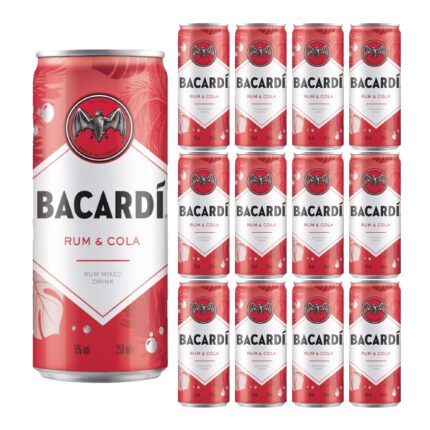 Bacardí Rum And Cola Premix Cocktail 12 x 250ml