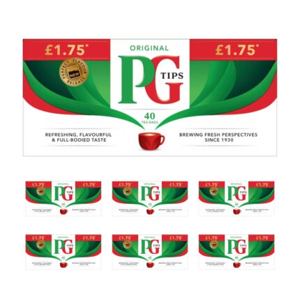 PG Tips 40's Original Tea Bags 116g x 6