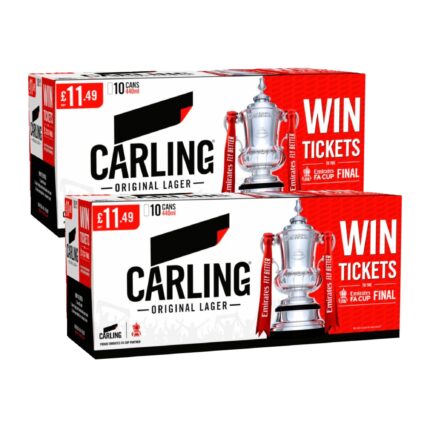 Carling Original Lager Beer Can 10 x 440ml