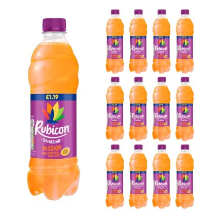 Rubicon Sparkling Passion Bottle 500ml x 12