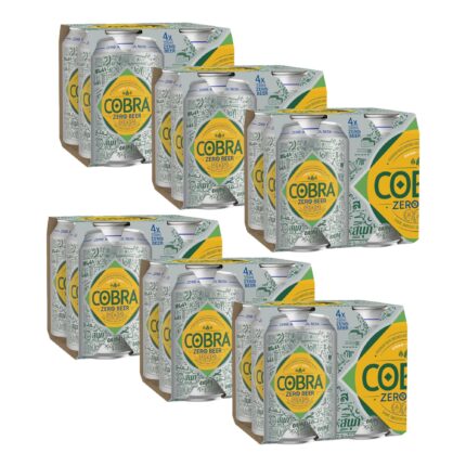 Cobra Zero Premium Alcohol Free World Lager Beer 4 x 330ml