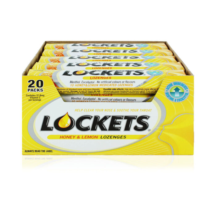 Lockets Honey & Lemon 20's(Best Before February 2024) - Image 1