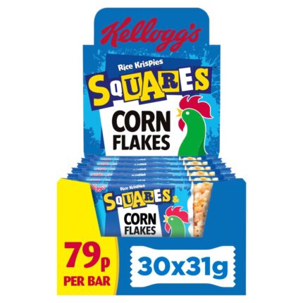 Kellogg's Rice Krispies Squares Corn Flakes PM Bar 31g x 30